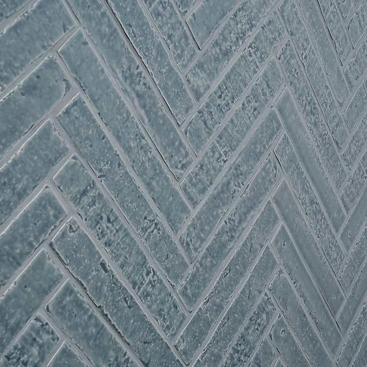 Wabi Sabi River Blue 1.5x9 Glossy Ceramic Tile