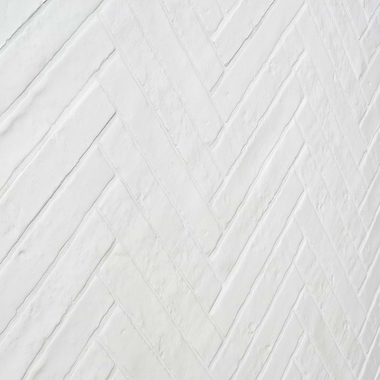 Wabi Sabi Snow White 1.5x9 Matte Ceramic Tile