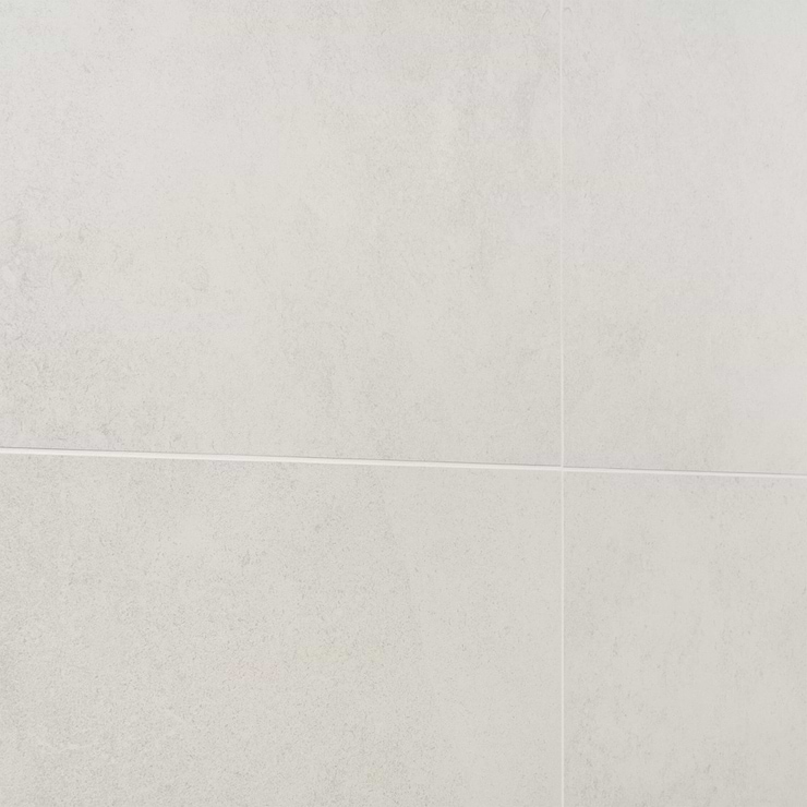 New Rock Perla White 24x24 Limestone Look Matte Porcelain Tile