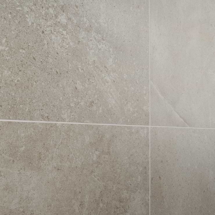 New Rock Tortora Taupe Beige 24x24 Limestone Look Matte Porcelain Tile