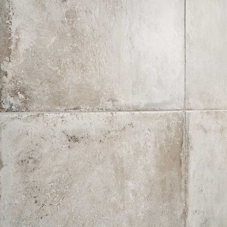 Seville Efeso Gray 24x24 Travertine Look Matte Porcelain Tile