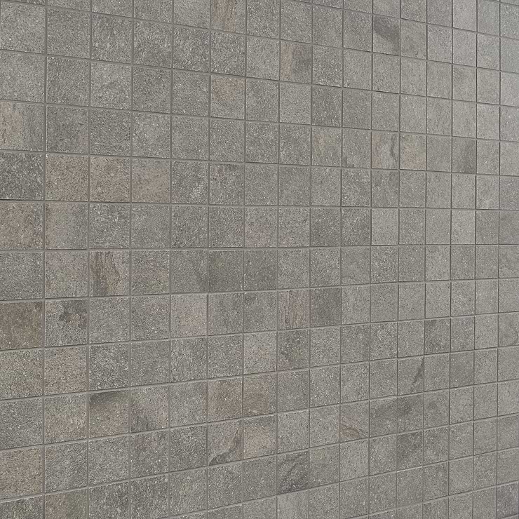 Acadia Slate Gray 2x2 Quartz Look Matte Porcelain Mosaic Tile