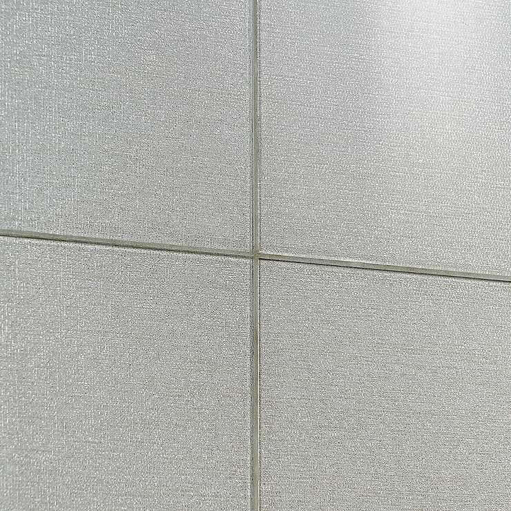 Vetrite Tela White 9x18 Polished Glass Tile