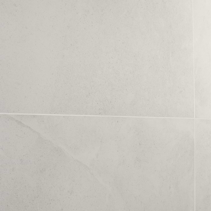 New Rock Perla White 24x48 Limestone Look Matte Porcelain Tile