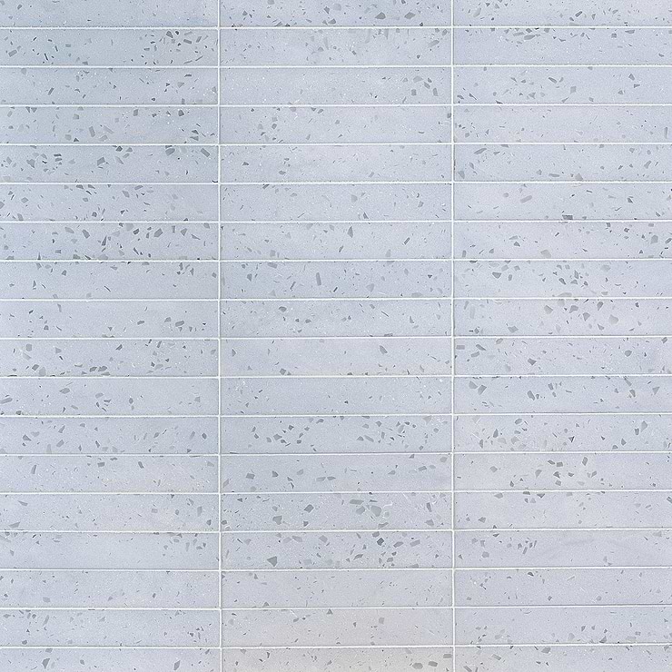 Mancala Denim Blue 3x16 Matte Terrazzo Tile