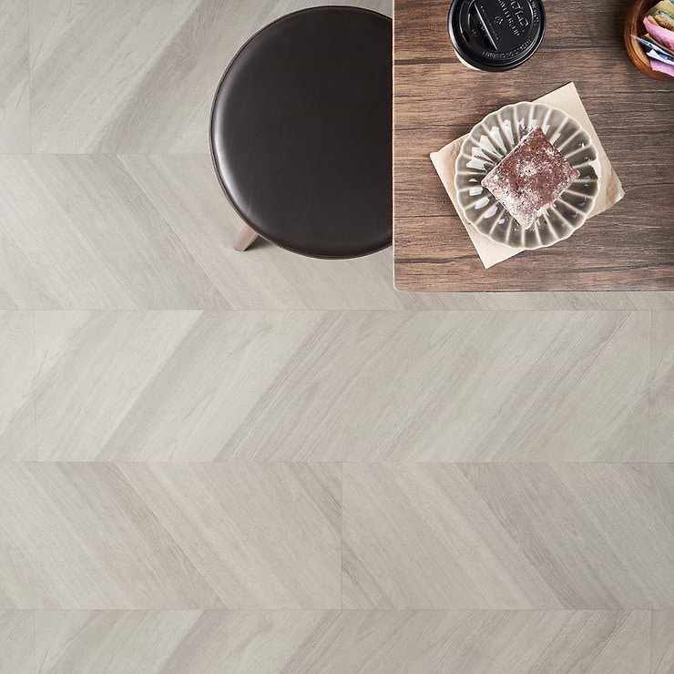 Stacy Garcia Fleetwood Chevron Plume Rigid Core Click 12x48 Luxury Vinyl Plank Flooring