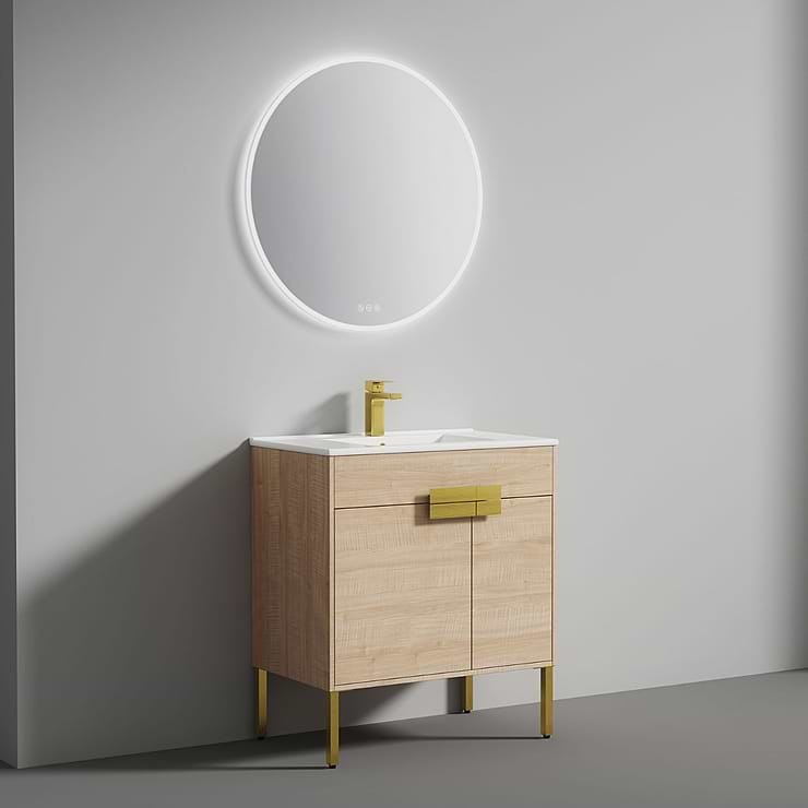 Portofino 30'' Maple Vanity And Counter