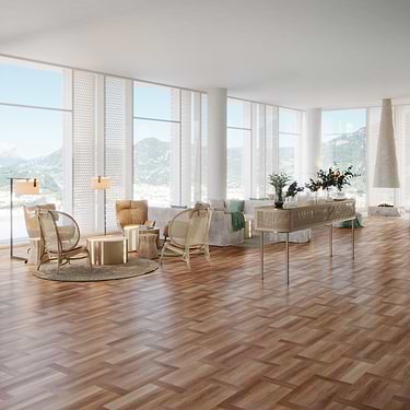 Fleetwood Parquet Bear 12x24 Rigid Core Click Luxury Vinyl Tile by Stacy Garcia