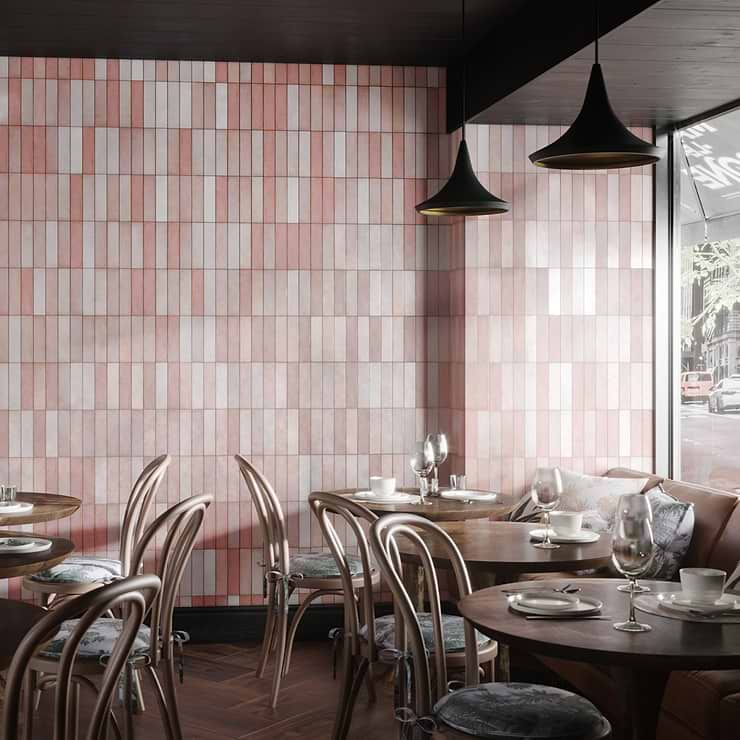Color One Terra Blend 2x8 Cement and Lava Stone Tiles