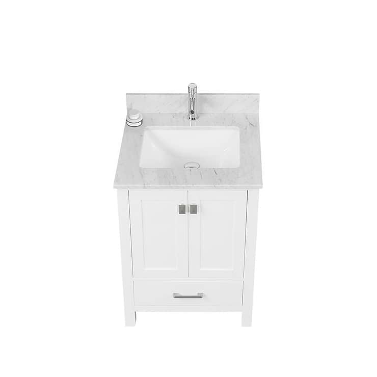 Athena 24'' White Vanity And Marble Counter