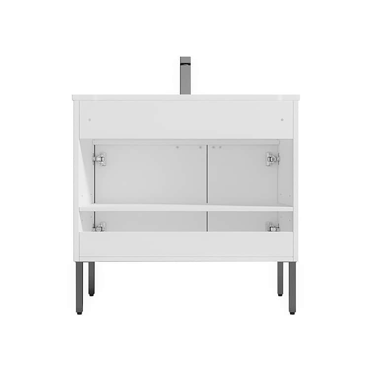 Portofino 36'' White Vanity And Counter