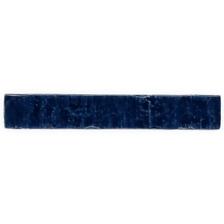 Wabi Sabi Marine Blue 1.5x9 Glossy Ceramic Tile