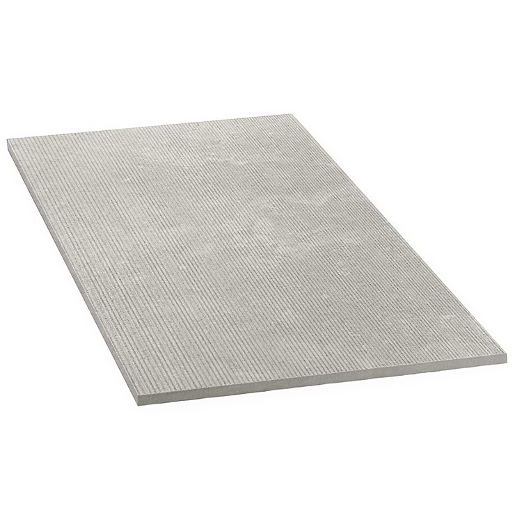 New Rock Fumo Light Gray 12x24 Chiseled Limestone Look Matte Porcelain Tile 
