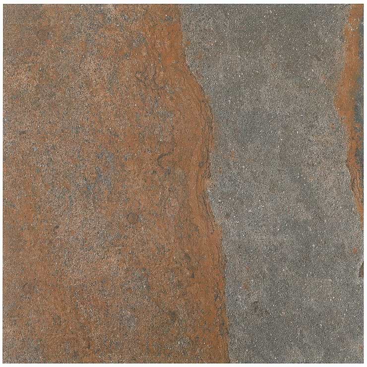Acadia Iron Gray 24x24 Slate Look Matte Porcelain 2CM Paver