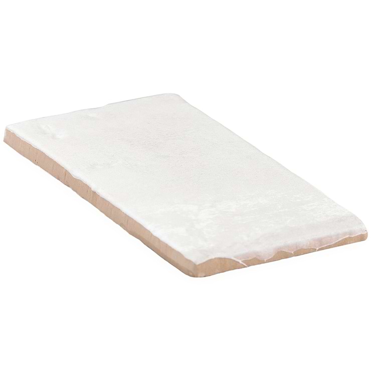 Parma Brick White 4x8 Terracotta Look Matte Ceramic Tile
