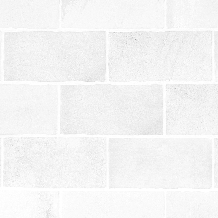 Parma Brick White 4x8 Terracotta Look Matte Ceramic Tile