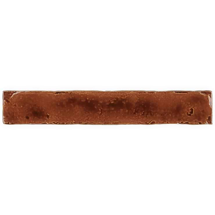Wabi Sabi Honey Brown 1.5x9 Crackled Glossy Ceramic Tile