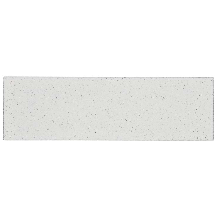 Color One Cotton White 2x8 Glossy Lava Stone Tile