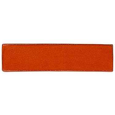 Emery Orange 2x8 Handmade Crackled Terracotta Subway Tile