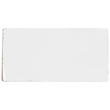 Emery Emery White 4x8 Handmade Crackled Terracotta Tile - Sample