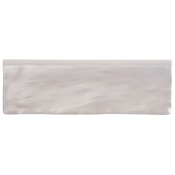 Montauk Fog 2x8 Gray Ceramic Bullnose with Mixed Finish
