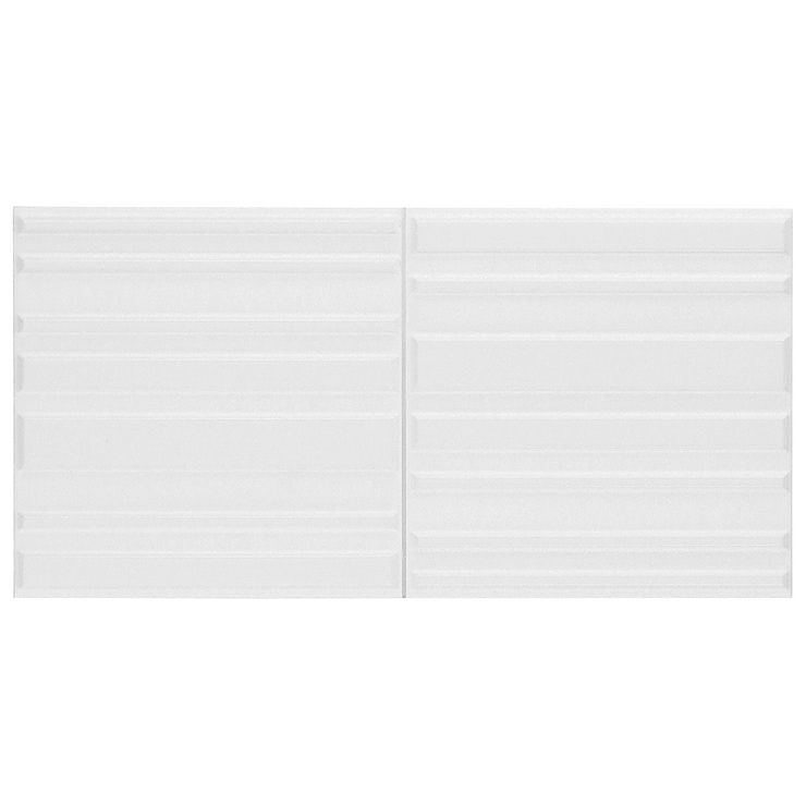 Sydney White 8x16 3D Glossy and Matte Mixed Finish Ceramic Tile