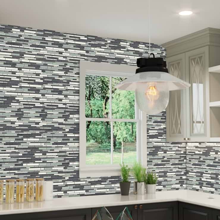 Glass tile shop pendant