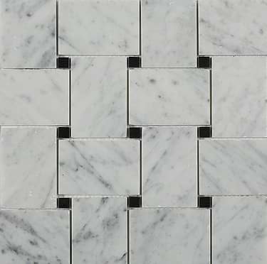 Arbor Carrara Gray 3x2 Polished Marble Mosaic