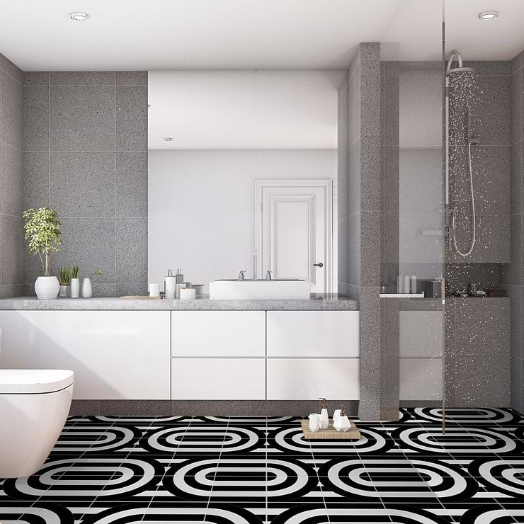 Arc Viva 12x12 Polished Porcelain and Marble by Elizabeth Sutton: Pattern 1