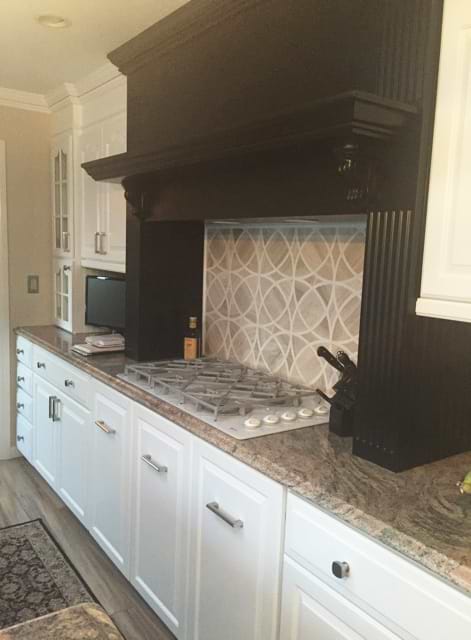 Celtic Wooden Beige And Thassos Marble Tile
