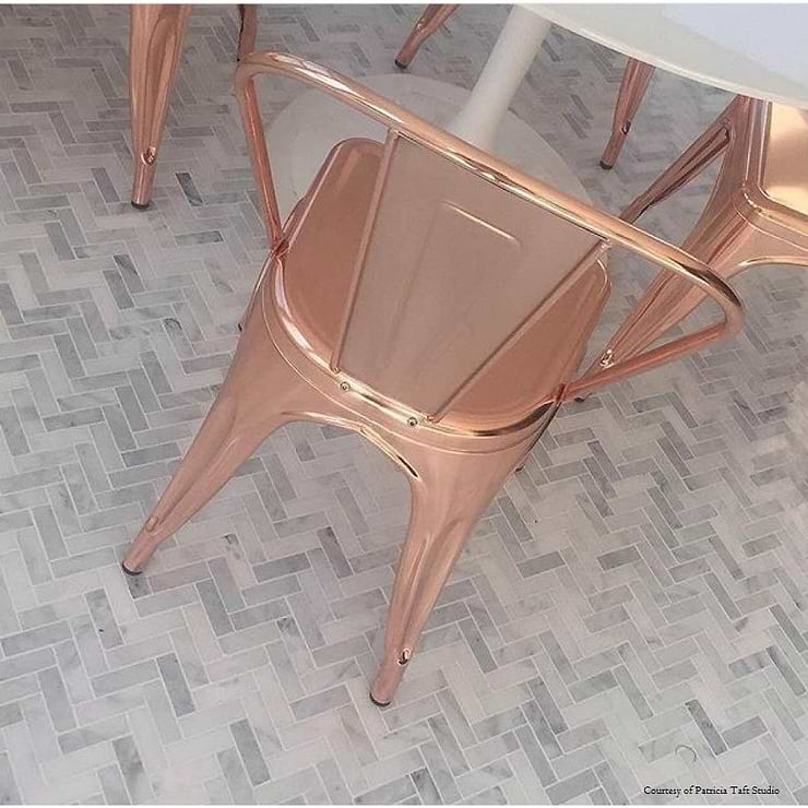 Asian Statuary Herringbone - Floor Designed by Patricia Taft