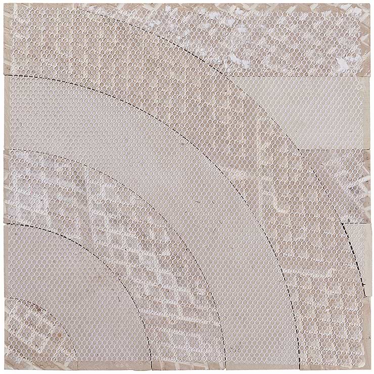 Arc Horizontal Viva 12x12 Polished Porcelain and Marble Mosaic