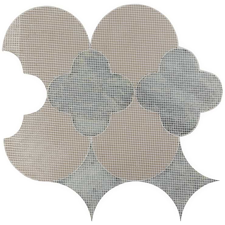 Layla Verde Polished Marble Mosaic Tile