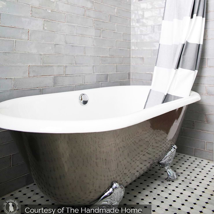 Castle Hazy Trail Gray 3x12 Polished Ceramic Subway Wall Tile