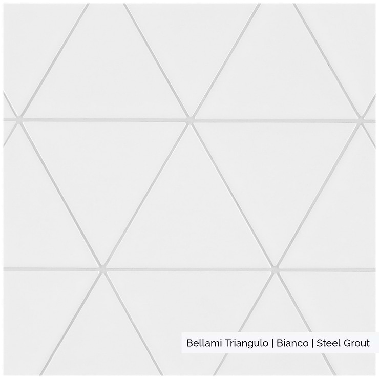 Bellami Triangulo Bianco White 4x5 Glossy Ceramic Wall Tile