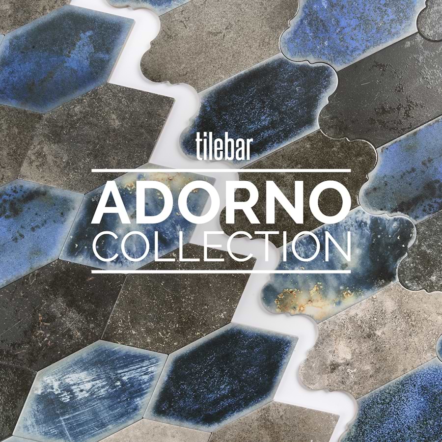 Adorno Hexagon Magma Mixed Gray 7x13 Semi-Polished Porcelain Tile