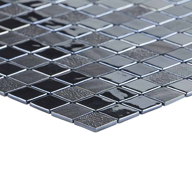 SICIS WaterGlass Black Glass Mosaic Tile - Shop Online