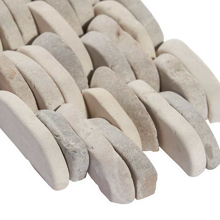 Nature Lombok Stacked Pebble Mosaic