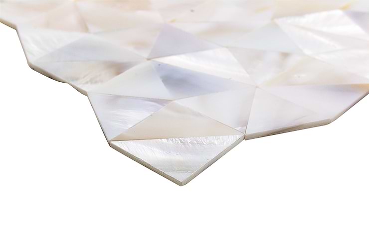 Serene White Pearl Troika Tile 