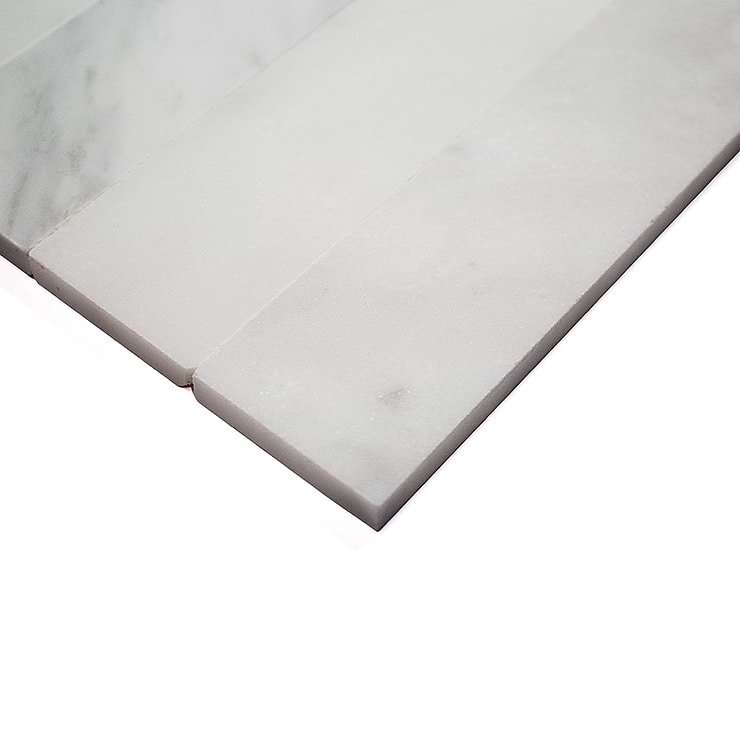 Brushed Stone Asian Statuary 2x8 Marble Tile