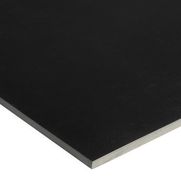 Lines Brass Inlay Black 24x48 Matte Porcelain Til