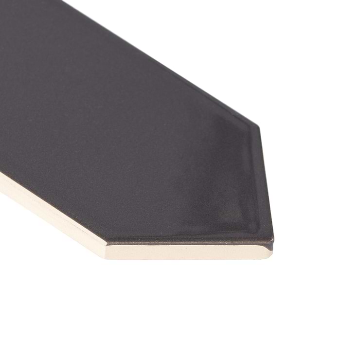 Kent Antracite Dark Gray 3x12 Picket Polished Ceramic Wall Tile