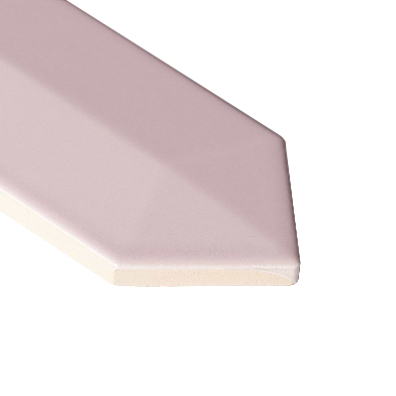 Kent Contour Pink 2.6 x 13 Polished Ceramic Tile