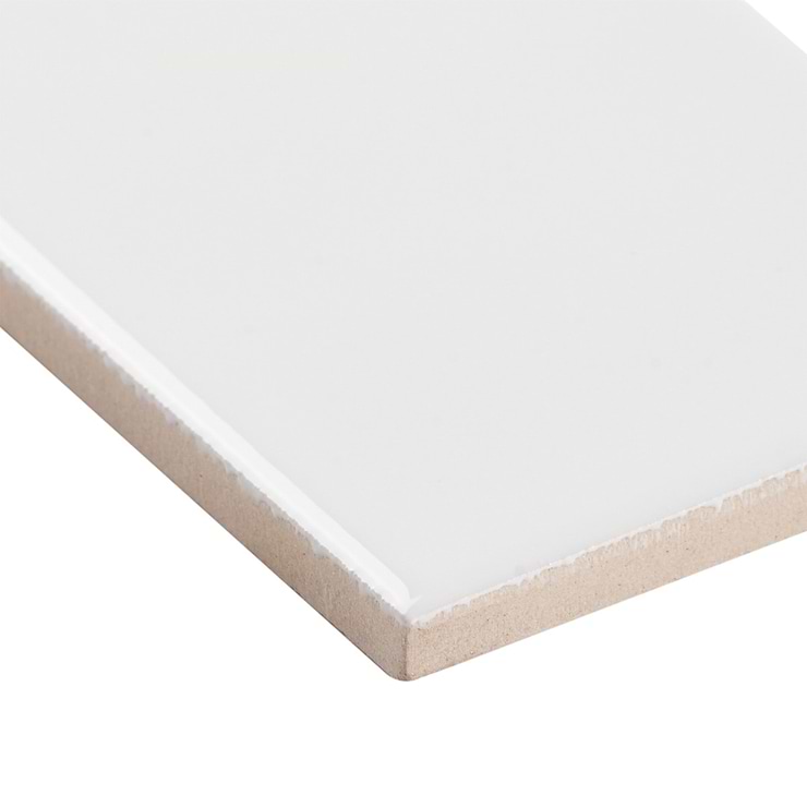 Park Hill White 3x6 Polished Porcelain Tile
