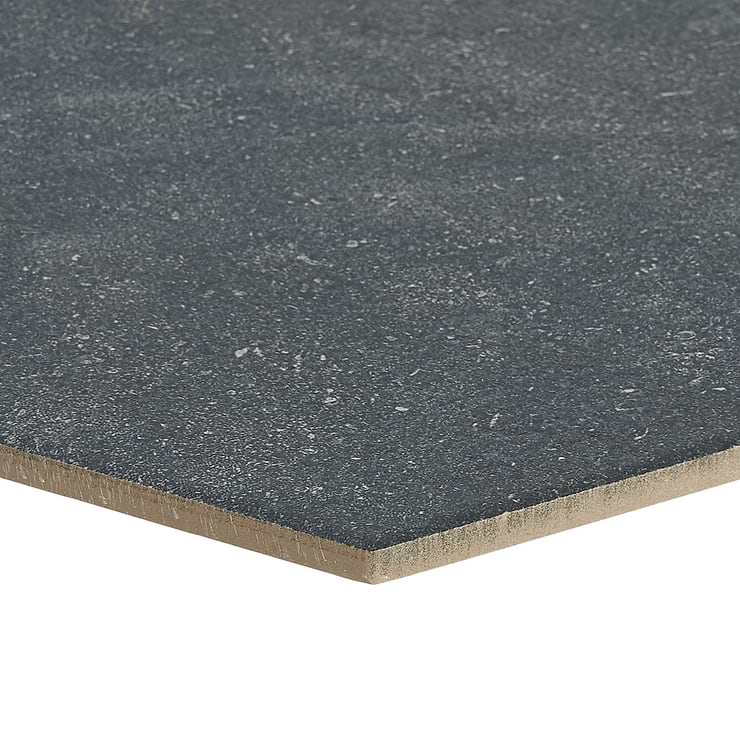 Texstone Antracita Dark Gray 9" Matte Porcelain Hexagon Tile