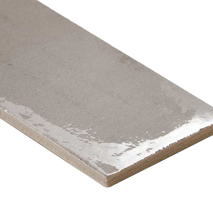 Paint Grigio 3x16 Glossy Porcelain Subway Tile for Wall