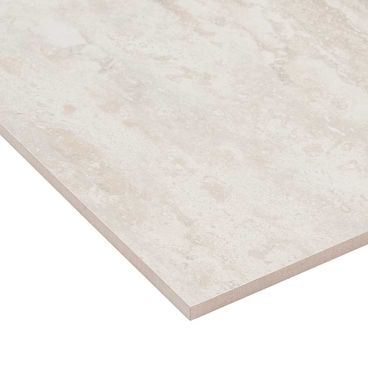 Basic Travertine Beige & Cream 12x24 Matte Porcelain Tile