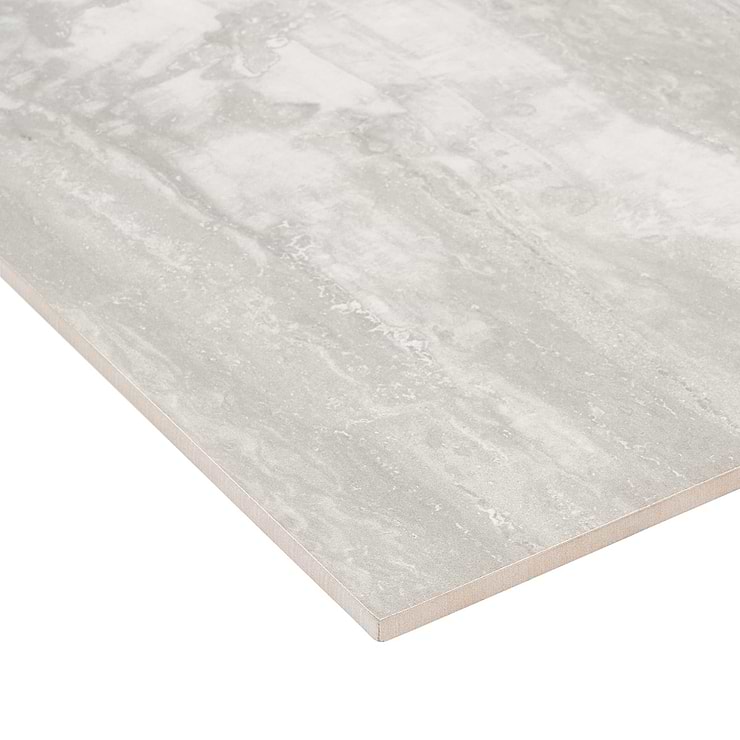 Basic Travertine Silver 12x24 Matte Porcelain Tile