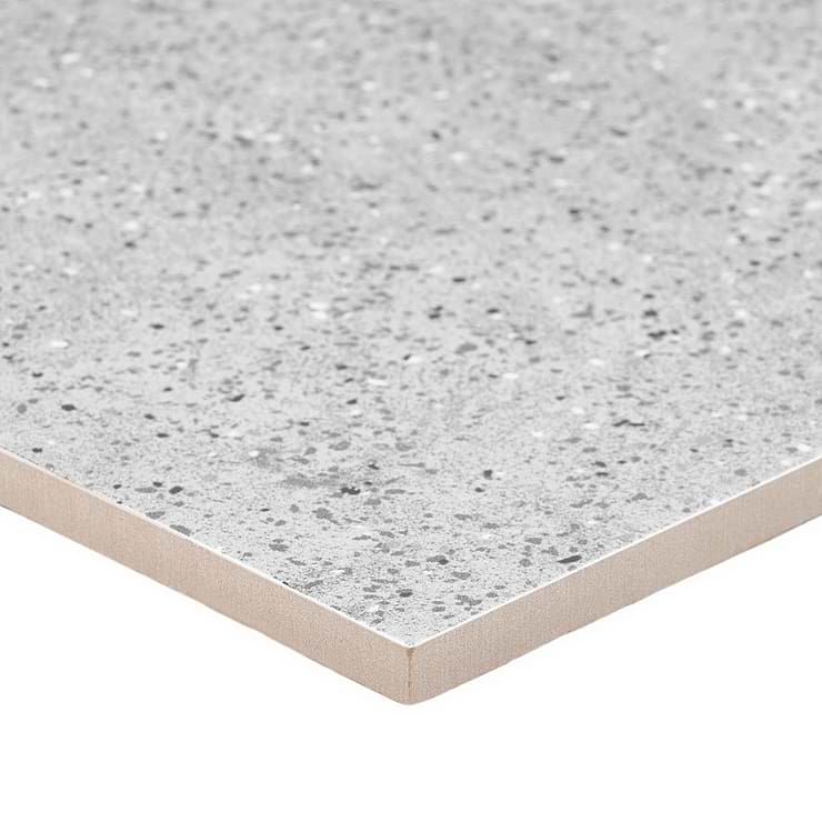 Art Geo by Elizabeth Sutton Terrazzo Gray 8x8 Matte Porcelain Tile