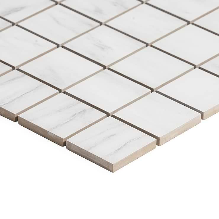 DreamStone Dolomite Snow 2x2 Matte Porcelain Mosaic